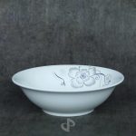 MANGKOK MOTIF BUNGA SILVER 8'