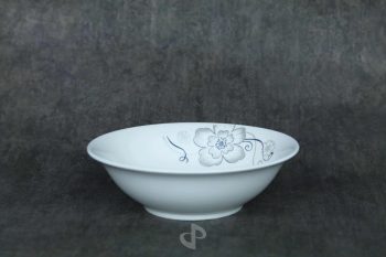 MANGKOK MOTIF BUNGA SILVER 8'