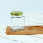 TOPLES KACA SEGI TUTUP EMAS(220ML)