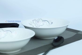 MANGKOK MOTIF BUNGA SILVER 8' - Image 3