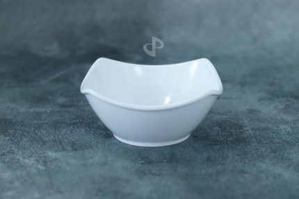 MANGKOK SEGI LENGKUNG PUTIH 8'