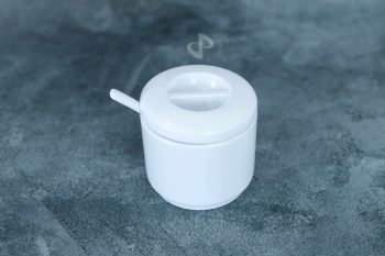 TEMPAT SAMBAL + SENDOK PUTIH (240ML)