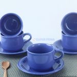 CANGKIR LEPEK PURPLE VENESIA (6PSG)