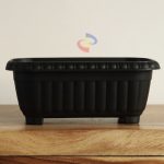 POT BUNGA SEGI HITAM