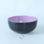 MANGKOK TWO TONE UNGU-HITAM 6'