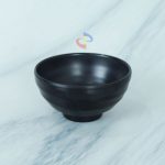 MANGKOK KAKI TEMBIKAR HITAM 4'