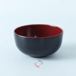 MANGKOK ULIR TWO TONE MAROON-HITAM 4'