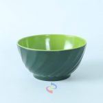 MANGKOK ULIR MIRING JADE GREEN 7'