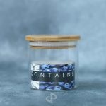 TOPLES KACA TUTUP KAYU