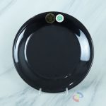 PIRING MAKAN DATAR HITAM 10'