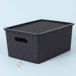 KERANJANG PLASTIK LUGANO KECIL + TUTUP