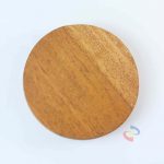 TATAKAN GELAS KAYU BULAT FINISHING 9CM