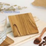 AISATSU TATAKAN GELAS KAYU JATI SEGI/BULAT