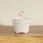 POT BUNGA SKS PUTIH KECIL 14CM