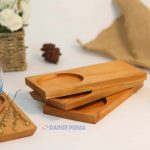 TATAKAN GELAS KAYU FINISHING 10X20CM