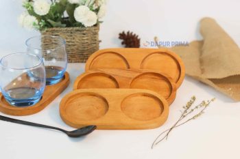 TATAKAN GELAS FINISHING OVAL LUBANG 2