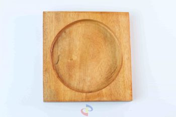 TATAKAN GELAS KAYU SEGI FINISHING LUBANG - Image 3