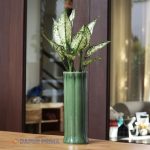 VAS BUNGA KERAMIK PUTIH A-402