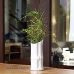 VAS BUNGA KERAMIK PUTIH A-141L