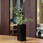 VAS BUNGA KERAMIK PUTIH/HITAM A-171