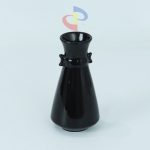 VAS BUNGA KERAMIK PUTIH/HITAM A-124