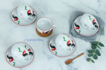 CANGKIR LEPEK MOTIF AYAM BESAR (6PSG) - Image 3