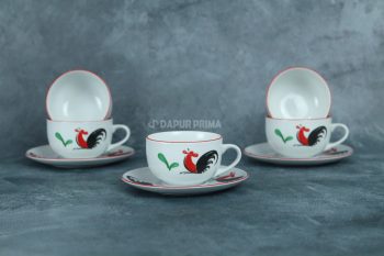 CANGKIR LEPEK MOTIF AYAM BESAR (6PSG) - Image 4