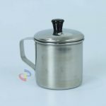 MUG STAINLESS + TUTUP 8CM