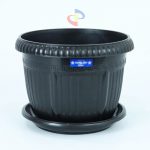 POT BUNGA CLASSIC + TATAKAN HITAM