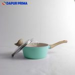 SAUCEPAN MARBLE + LID INDUCTION 18CM