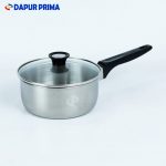 SAUCEPAN STAINLESS TUTUP KACA 16CM