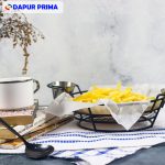 RENO ROUND WIRE TRAY BLACK + 2 POT